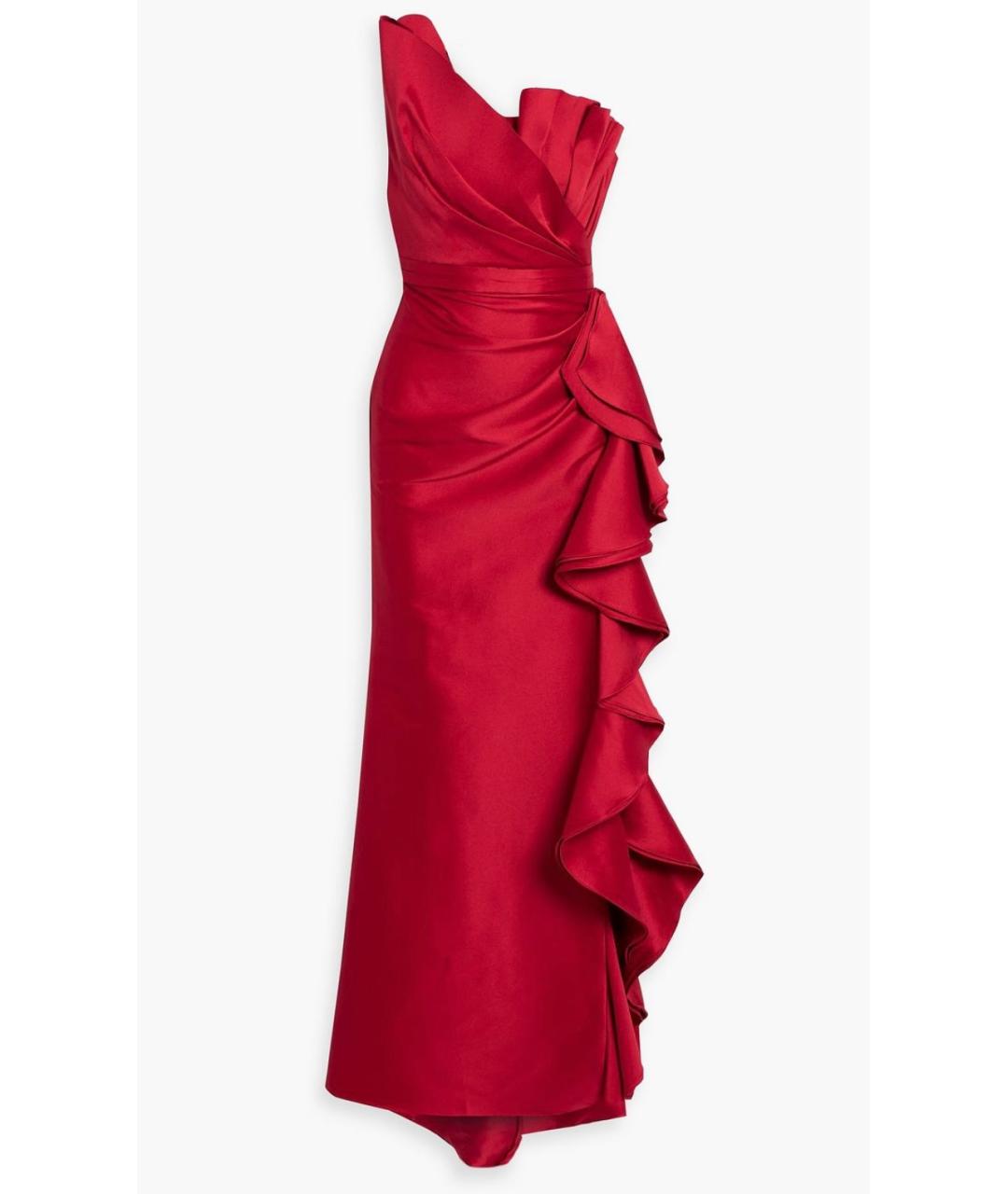 BADGLEY MISCHKA Красное полиэстеровое вечернее платье, фото 4