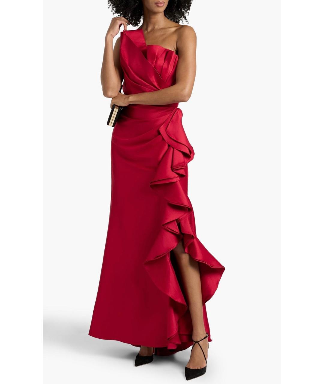 BADGLEY MISCHKA Красное полиэстеровое вечернее платье, фото 2