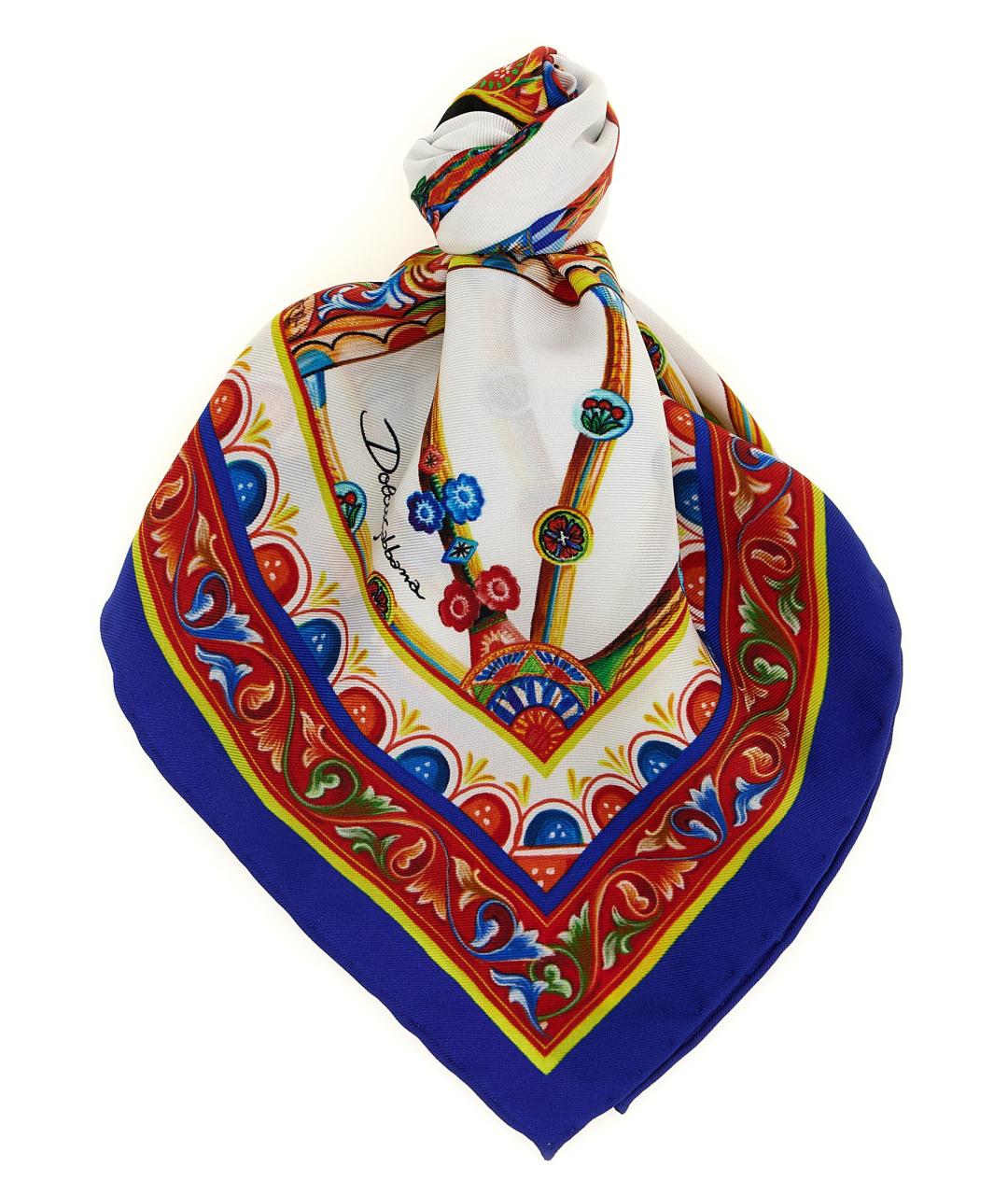 DOLCE&GABBANA Мульти шелковый платок, фото 1