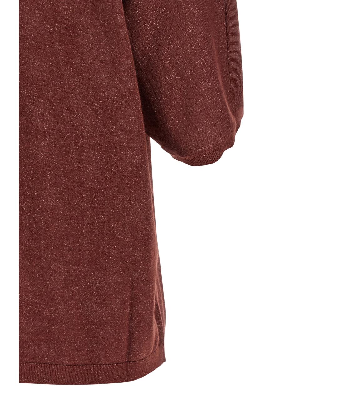 BRUNELLO CUCINELLI Бордовый кашемировый джемпер / свитер, фото 4