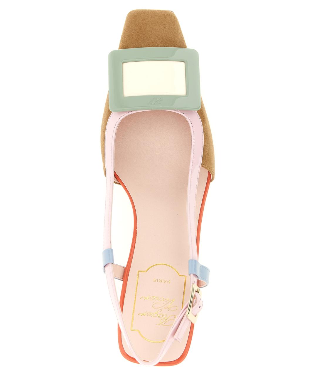 ROGER VIVIER Мульти замшевые туфли, фото 4