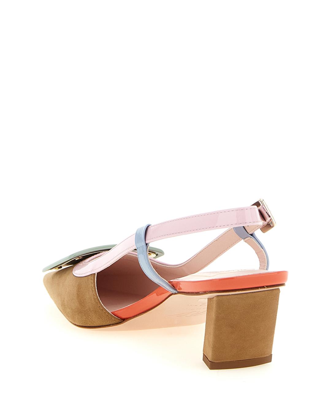 ROGER VIVIER Мульти замшевые туфли, фото 3