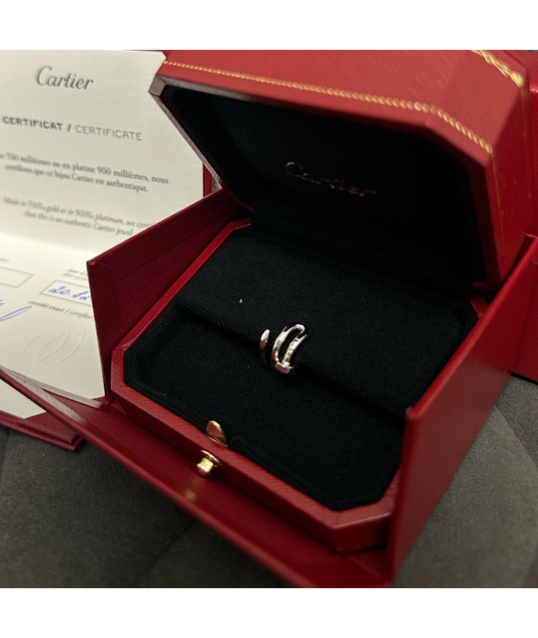 CARTIER Серебряные серьги из белого золота, фото 3