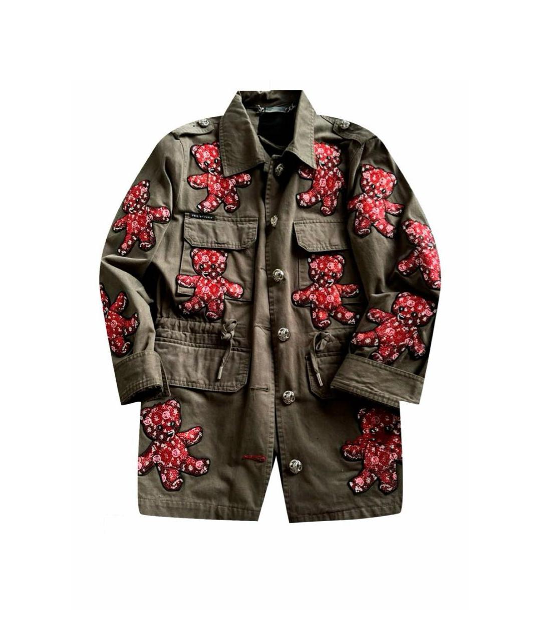 PHILIPP PLEIN Хаки деним парка, фото 9