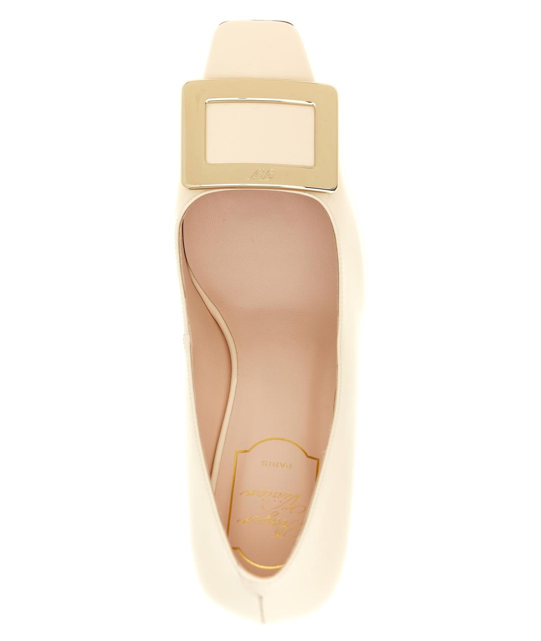 ROGER VIVIER Белые кожаные туфли, фото 4