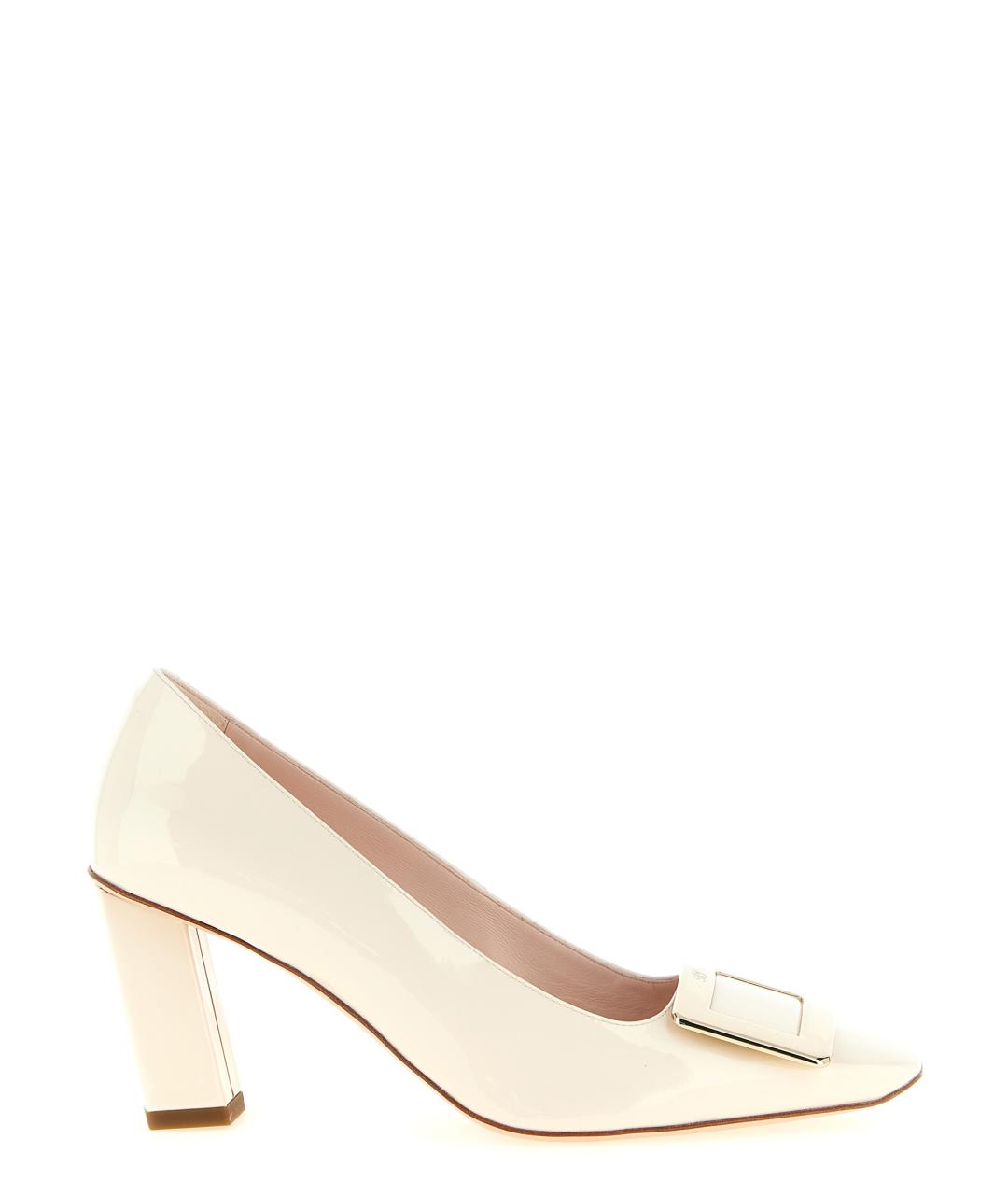 ROGER VIVIER Белые кожаные туфли, фото 1