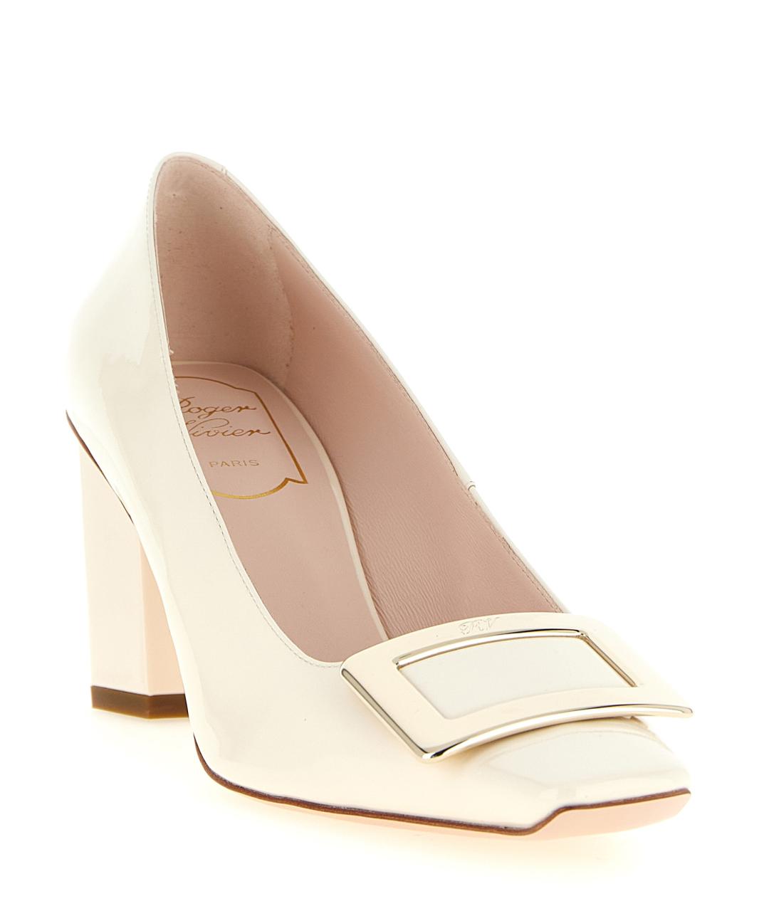 ROGER VIVIER Белые кожаные туфли, фото 2