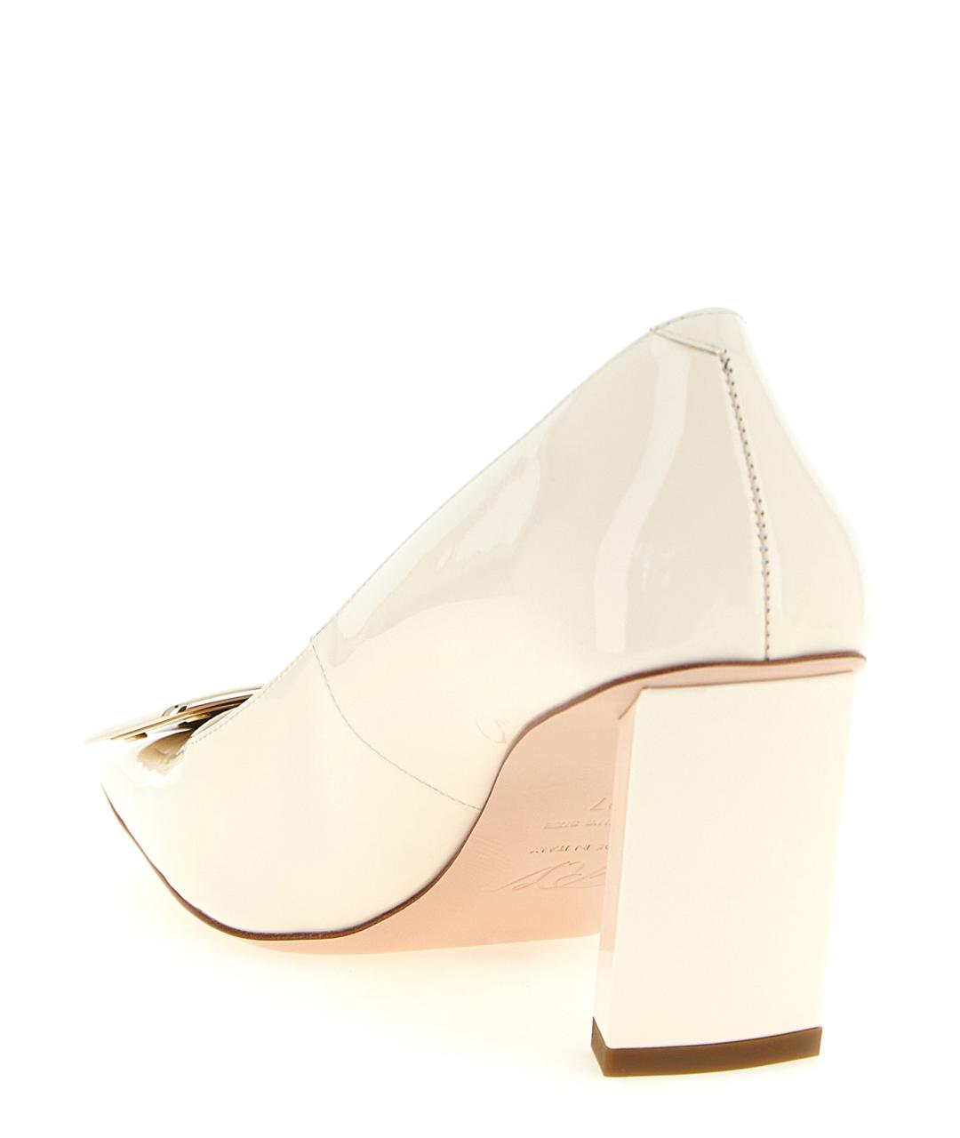 ROGER VIVIER Белые кожаные туфли, фото 3