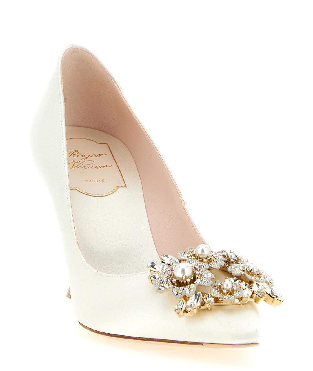 ROGER VIVIER Белые текстильные туфли, фото 2