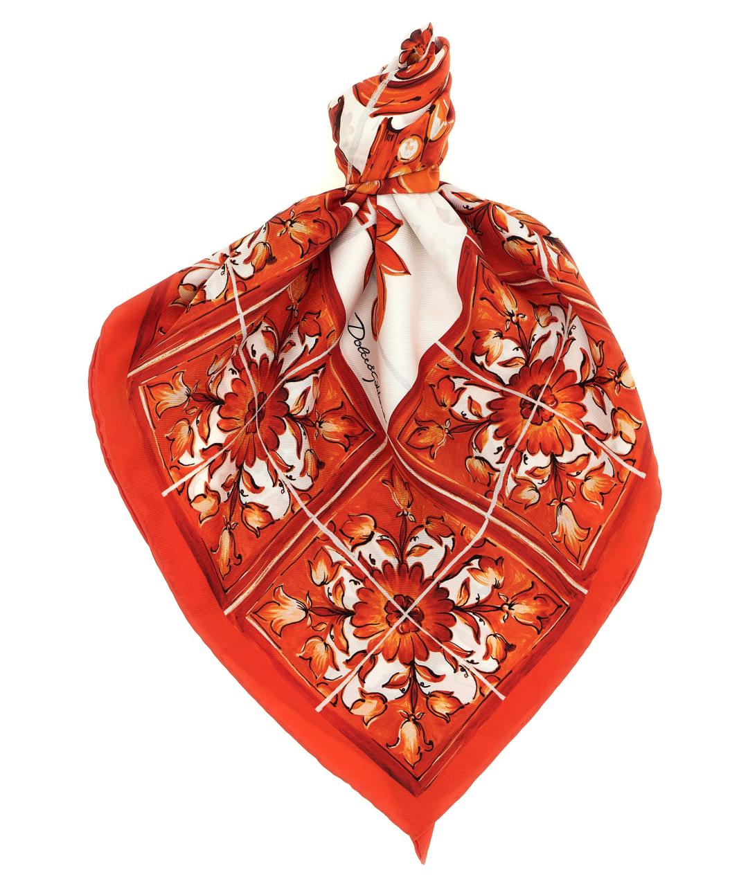DOLCE&GABBANA Мульти шелковый платок, фото 1