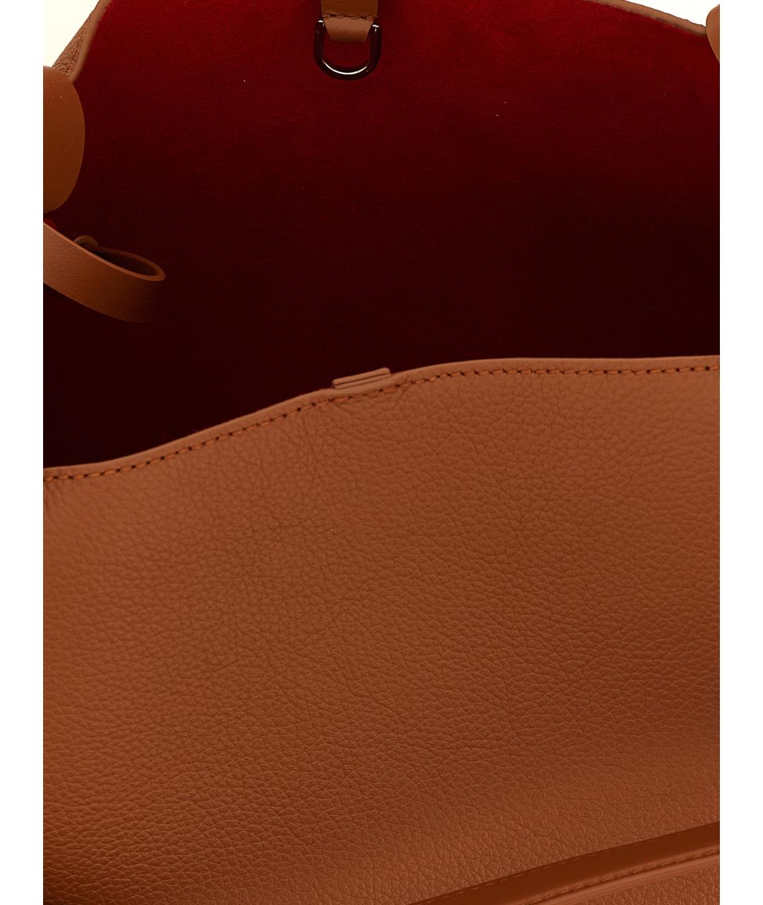 CHRISTIAN LOUBOUTIN Коричневая кожаная сумка тоут, фото 4