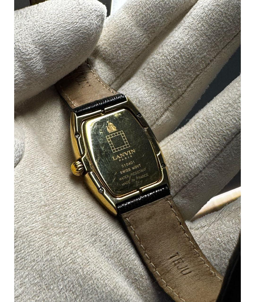 LANVIN Золотые позолоченные часы, фото 3