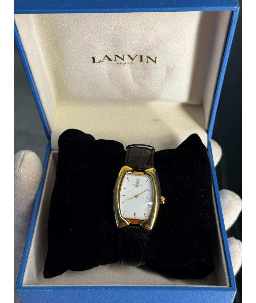 LANVIN Золотые позолоченные часы, фото 2