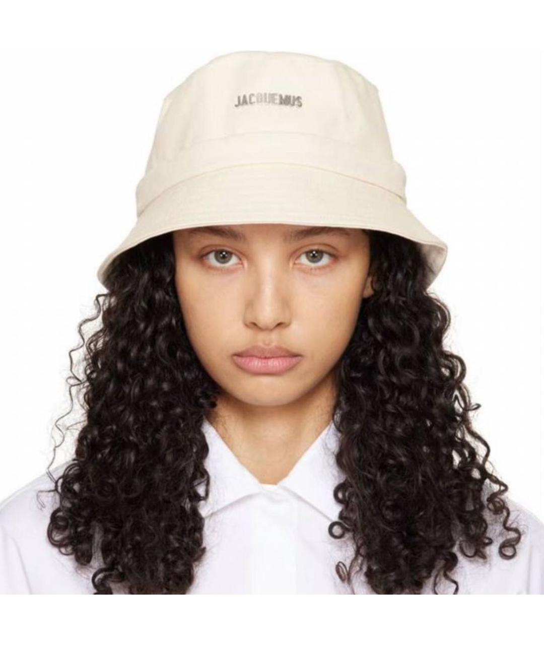 JACQUEMUS Белая хлопковая панама, фото 2