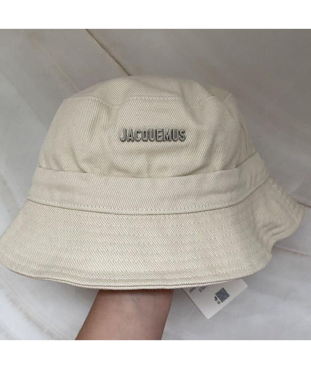 JACQUEMUS Белая хлопковая панама, фото 4