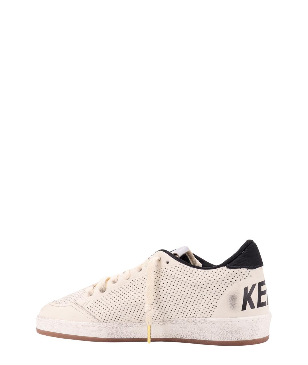 GOLDEN GOOSE DELUXE BRAND Белые кожаные низкие кроссовки / кеды, фото 2
