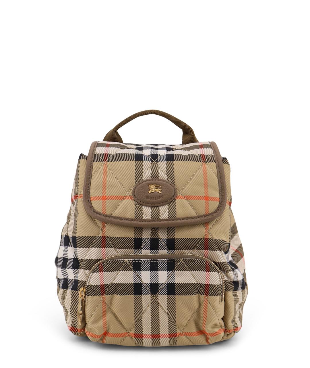 BURBERRY Бежевый тканевый рюкзак, фото 1