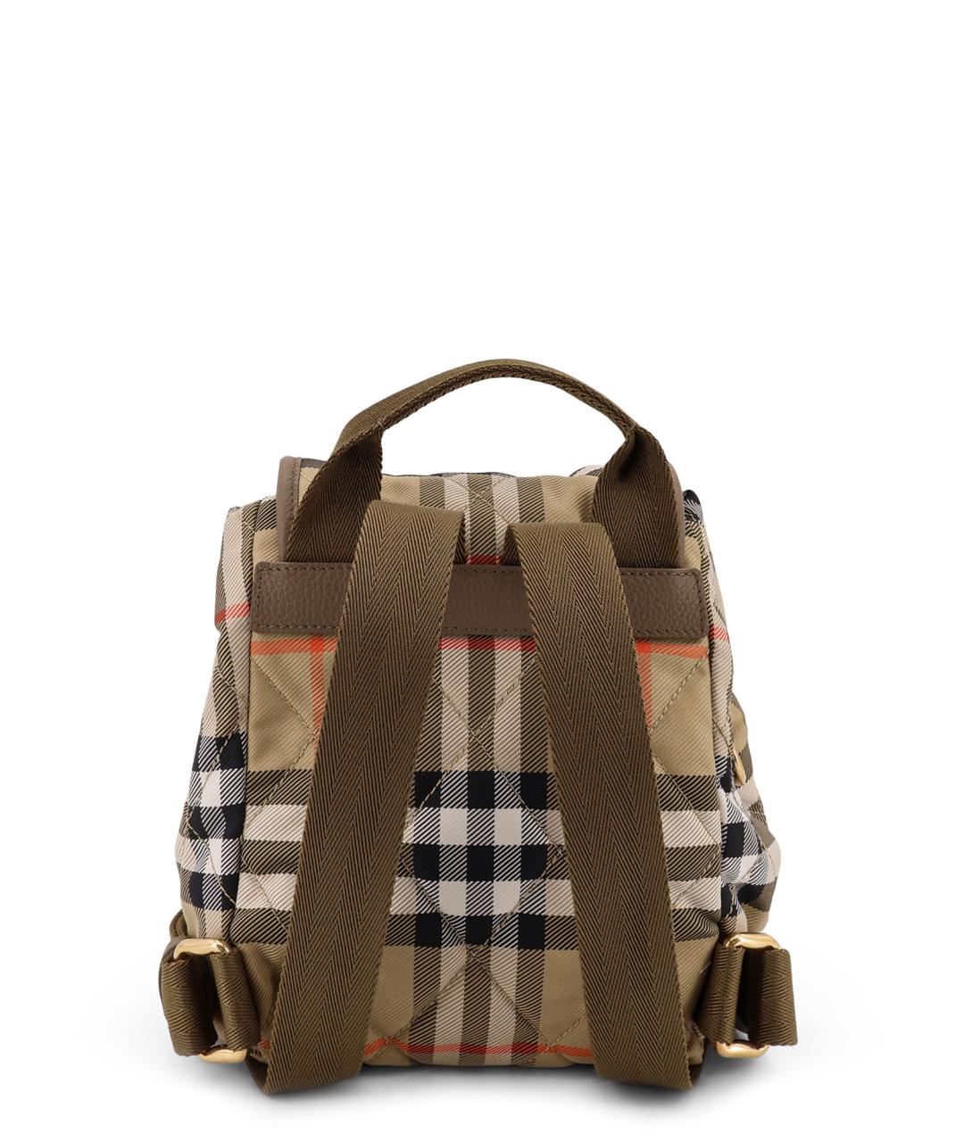 BURBERRY Бежевый тканевый рюкзак, фото 2
