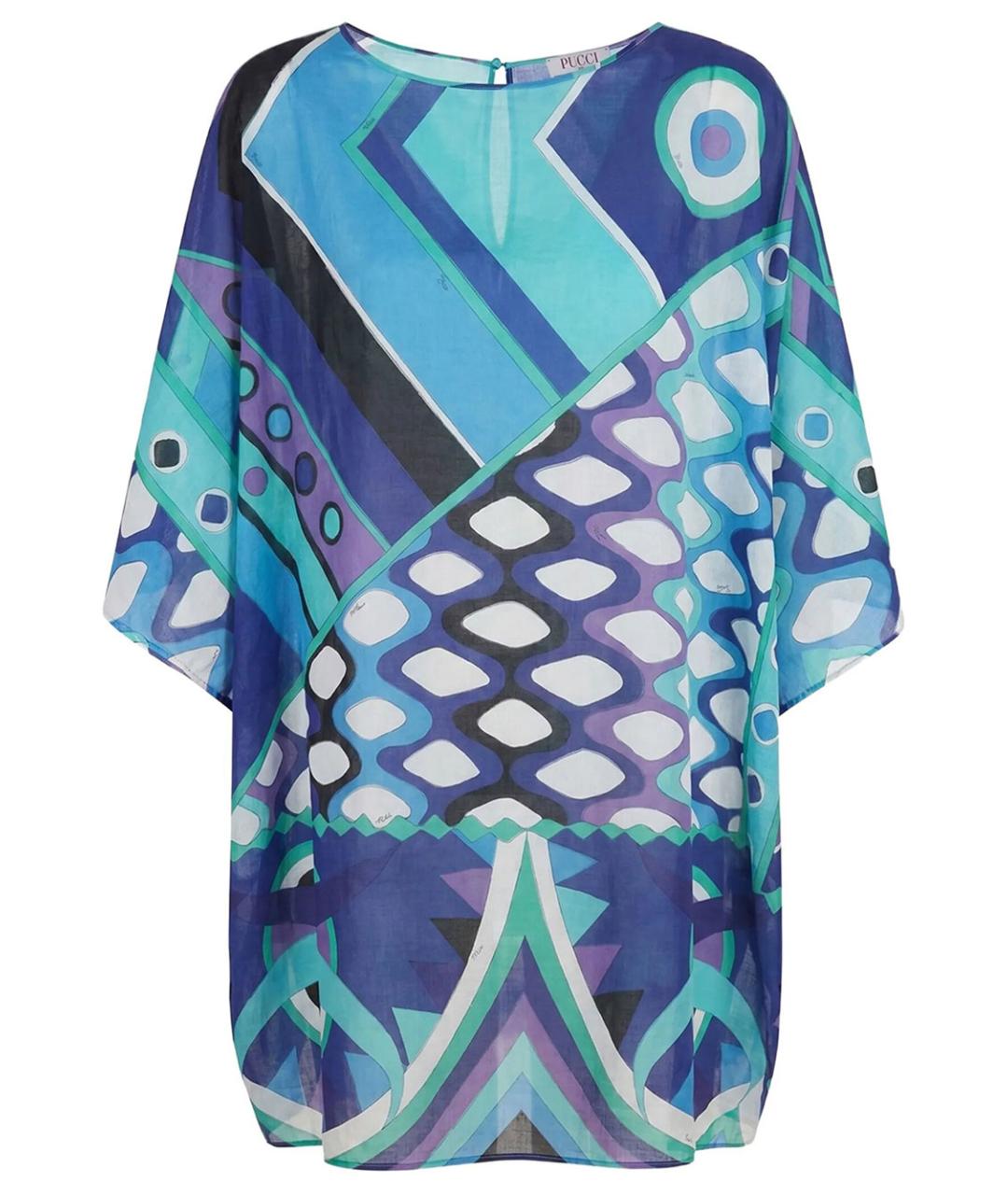 PUCCI Синяя хлопковая туника, фото 1