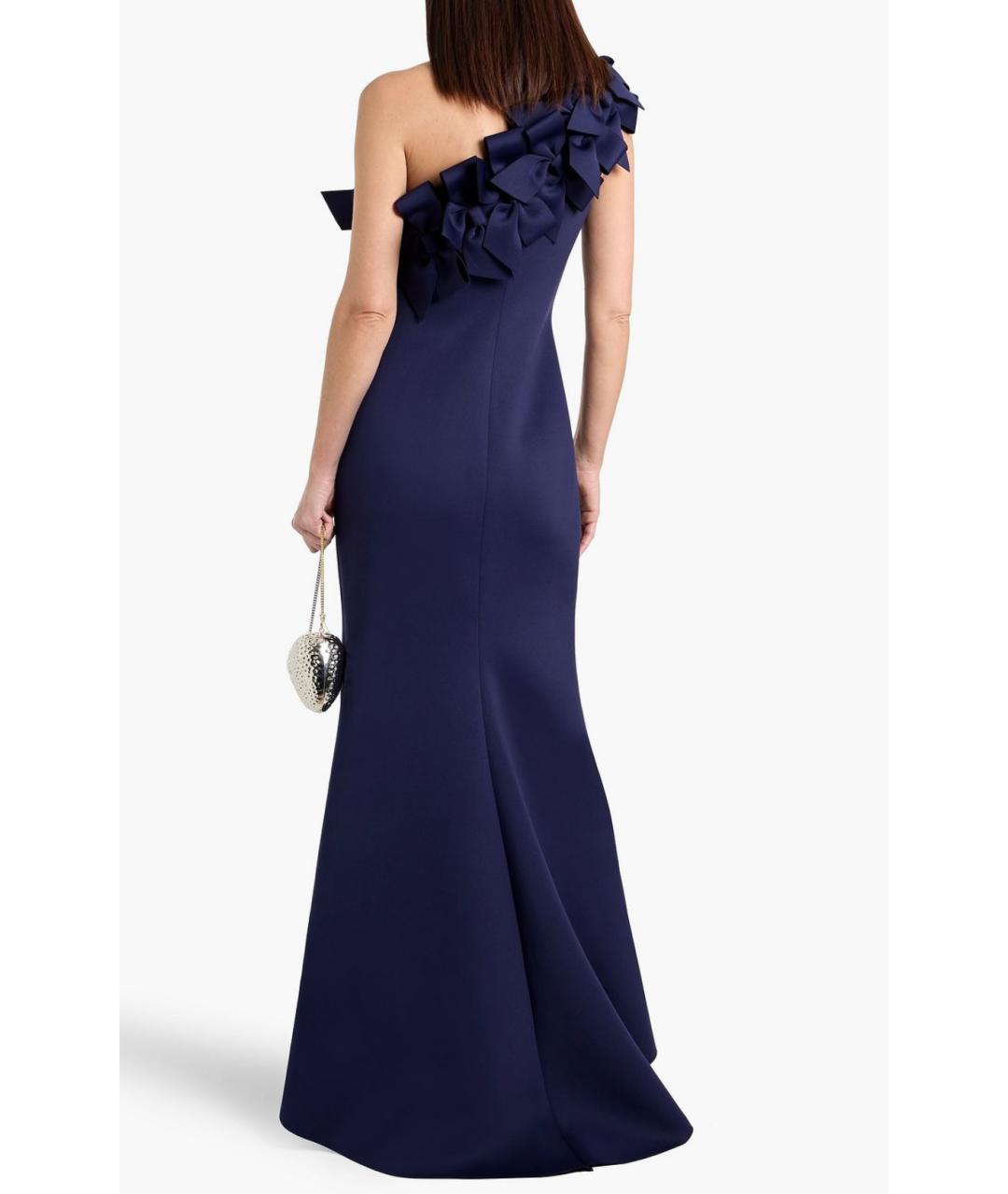 BADGLEY MISCHKA Темно-синее полиэстеровое вечернее платье, фото 3