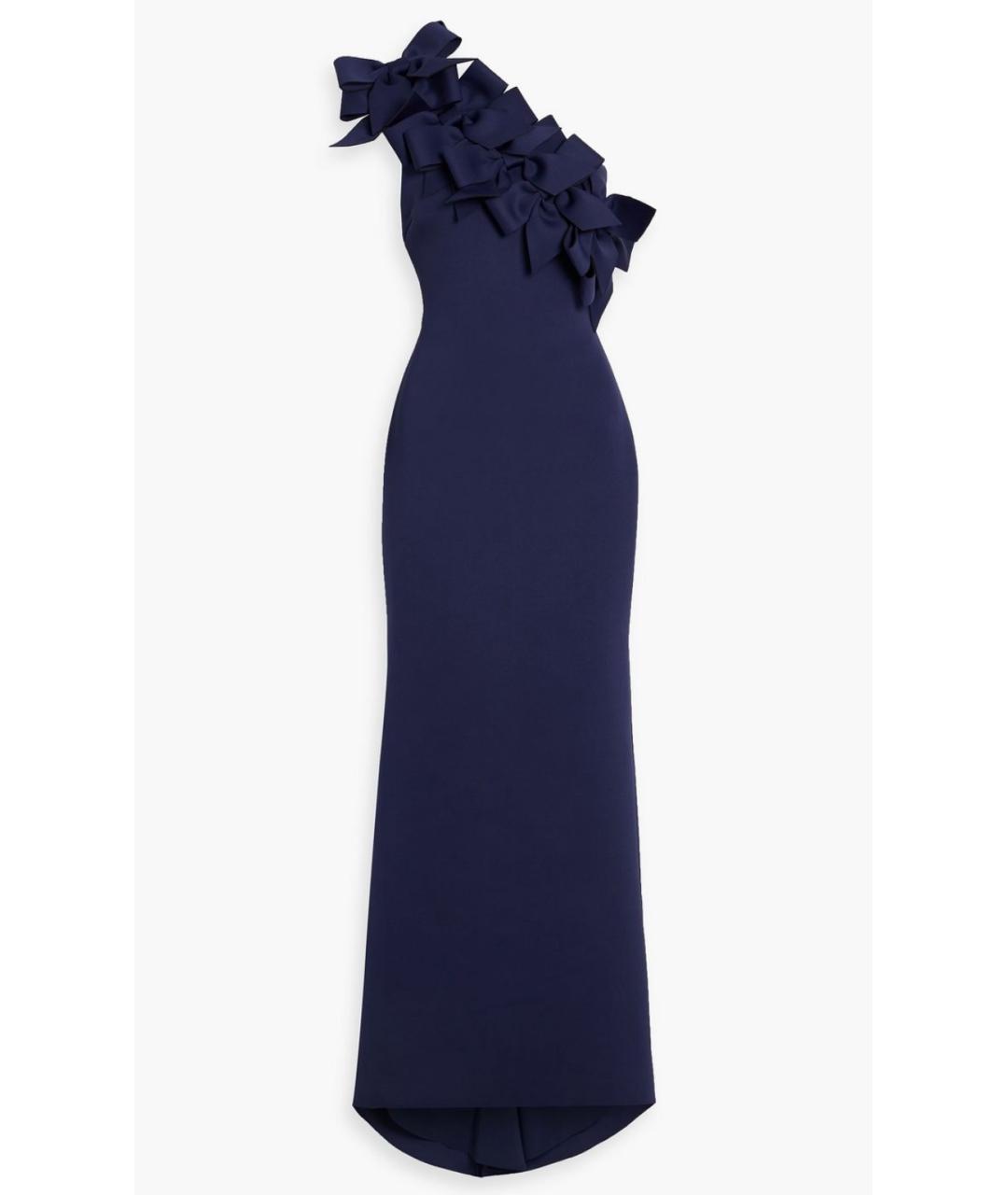 BADGLEY MISCHKA Темно-синее полиэстеровое вечернее платье, фото 4