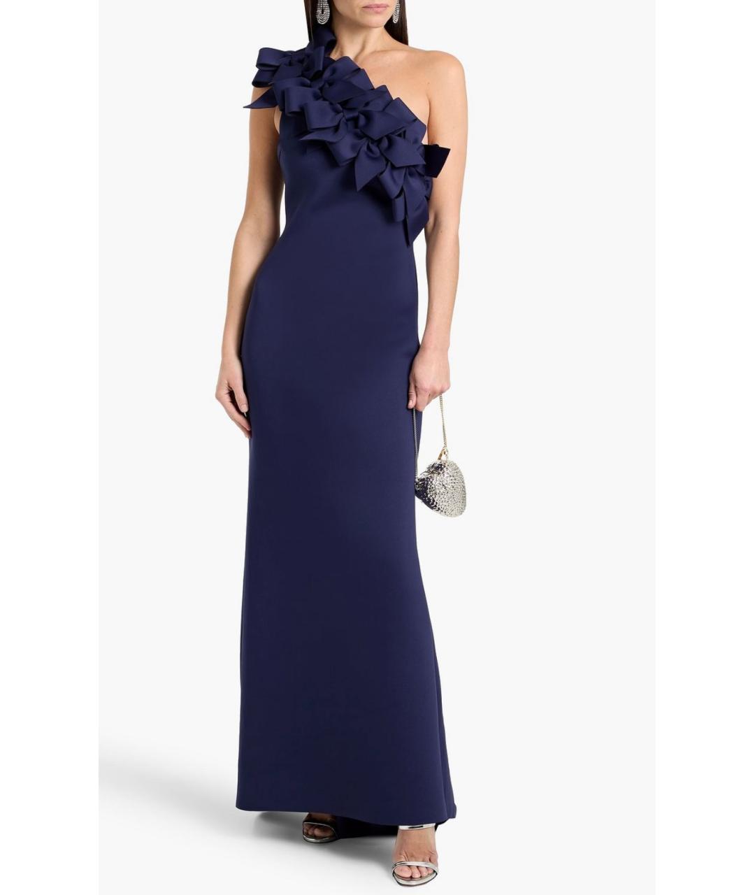 BADGLEY MISCHKA Темно-синее полиэстеровое вечернее платье, фото 2