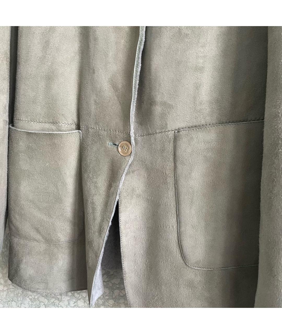 BURBERRY Бежевая кожаная дубленка, фото 7