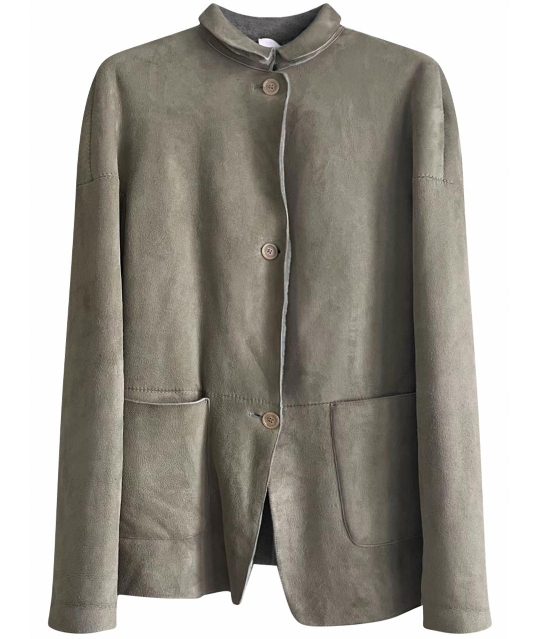 BURBERRY Бежевая кожаная дубленка, фото 1