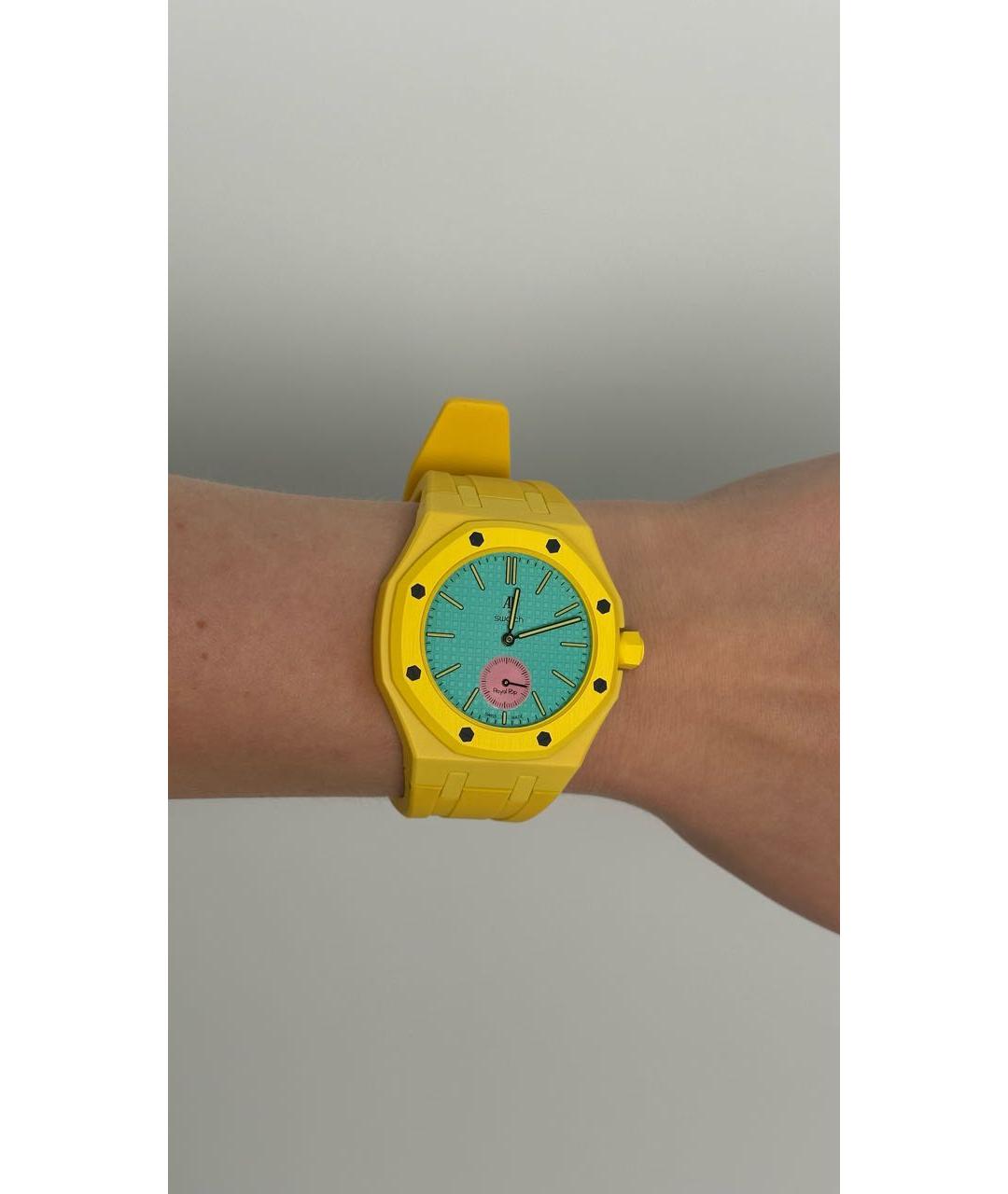 Swatch Желтые часы, фото 4