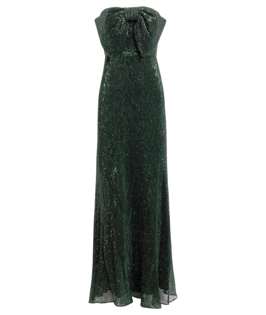 BADGLEY MISCHKA Зеленое полиэстеровое вечернее платье, фото 1