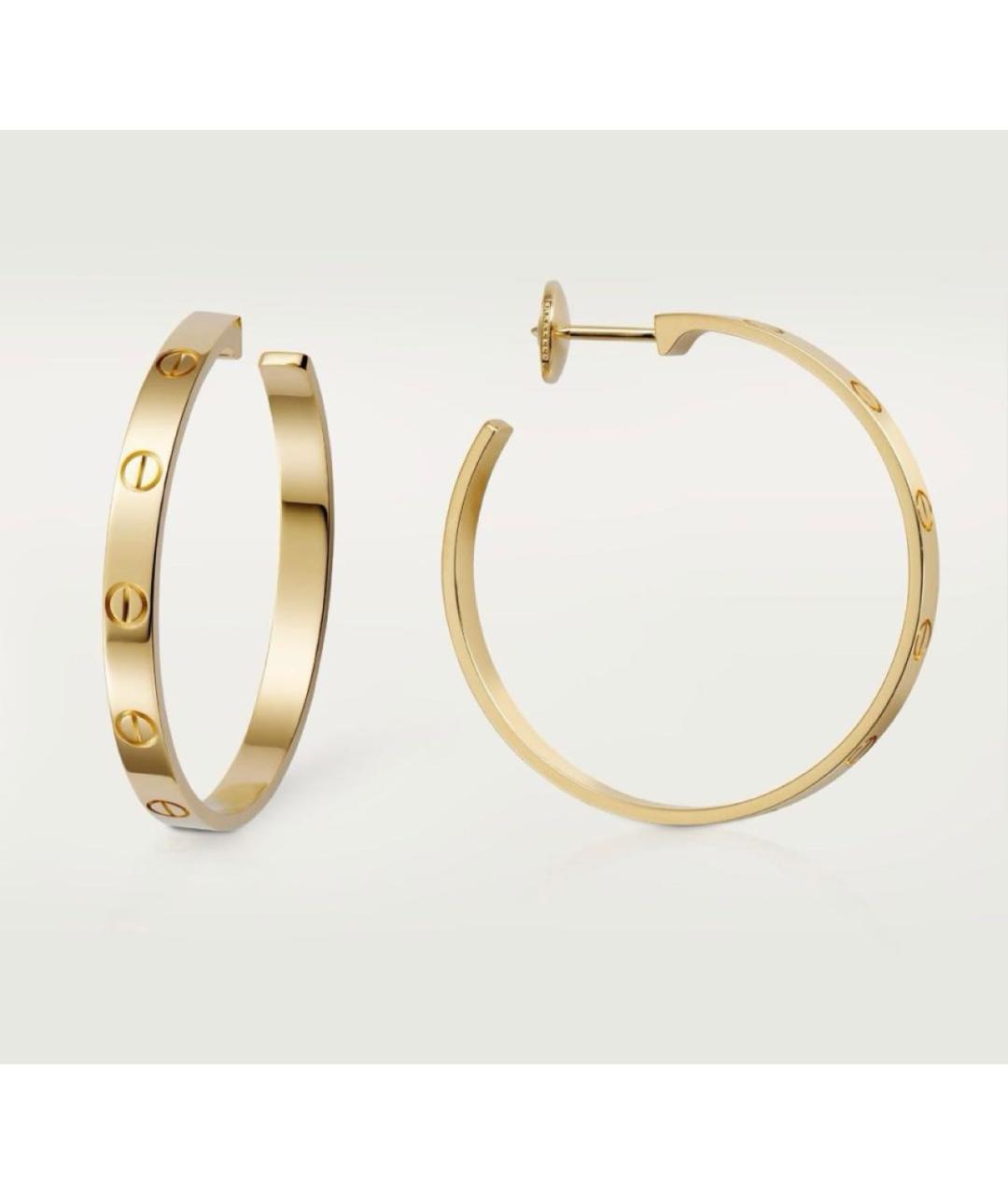 CARTIER Золотые серьги из желтого золота, фото 6