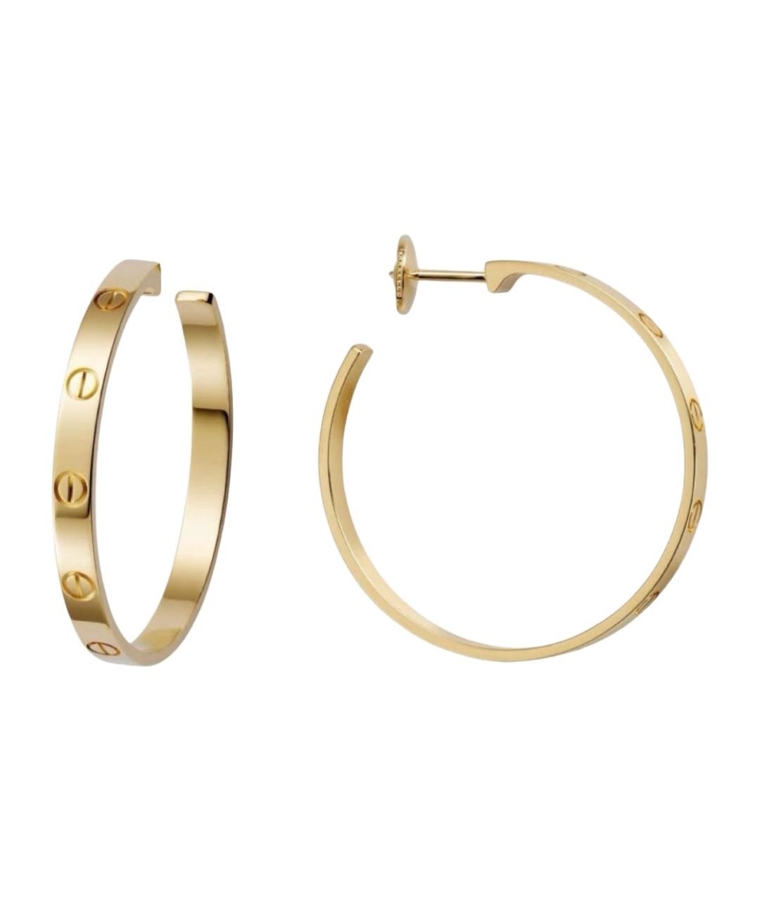 CARTIER Золотые серьги из желтого золота, фото 1