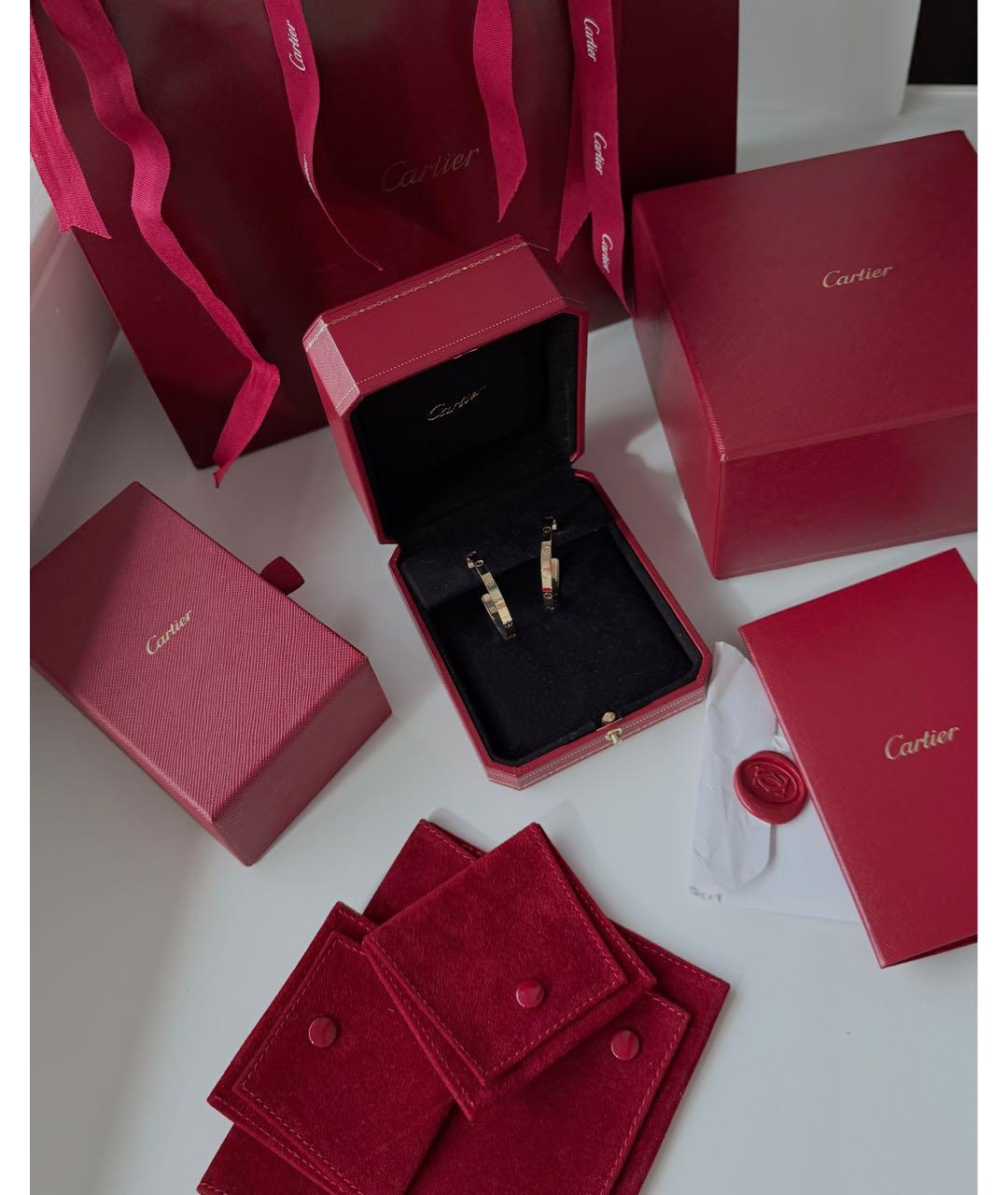 CARTIER Золотые серьги из желтого золота, фото 3