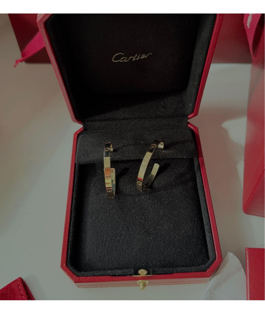 CARTIER Золотые серьги из желтого золота, фото 2