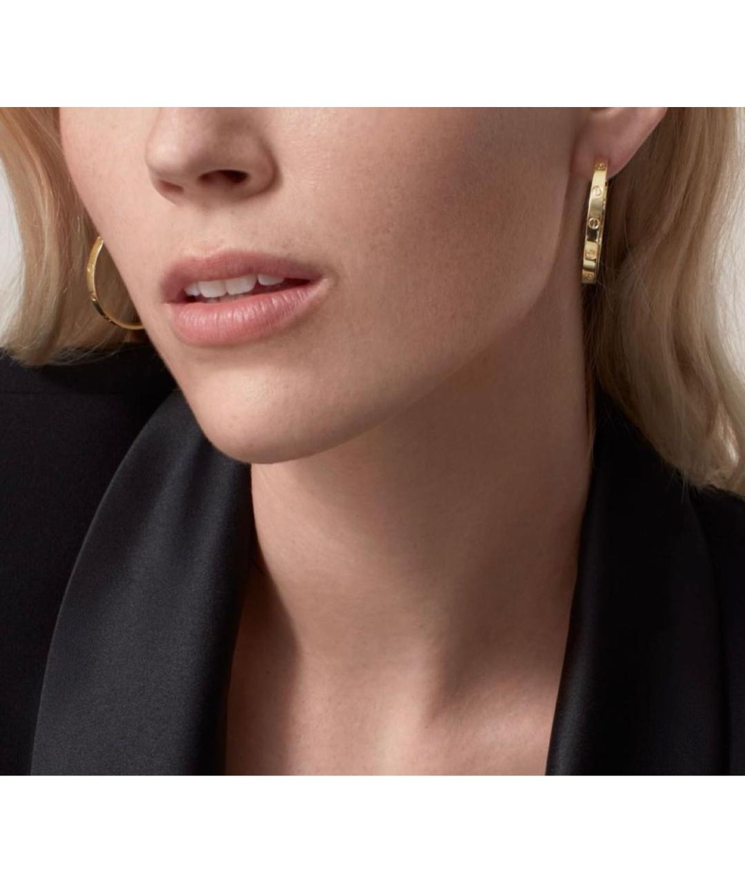 CARTIER Золотые серьги из желтого золота, фото 4