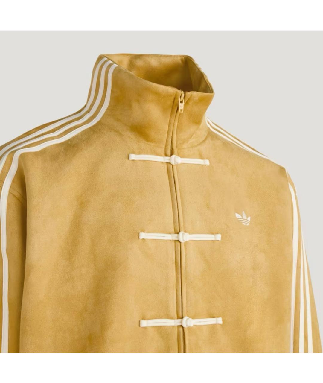 ADIDAS Горчичная полиэстеровая куртка, фото 2