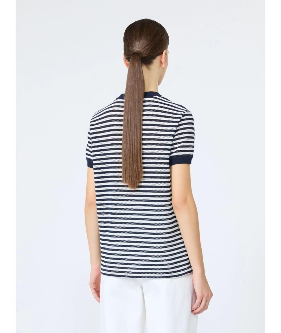 MAX MARA Белая хлопковая футболка, фото 4