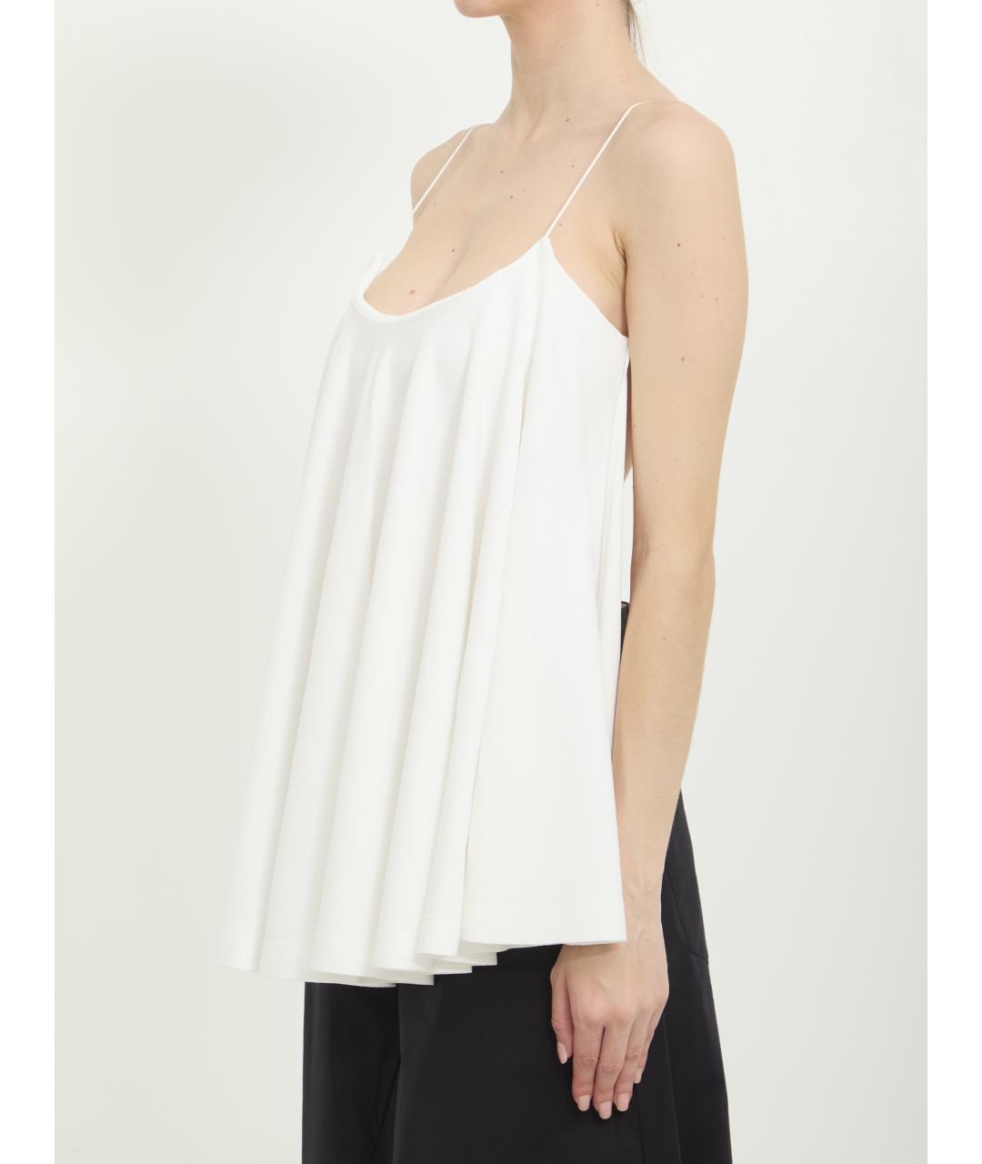 JACQUEMUS Белая вискозная майка, фото 2
