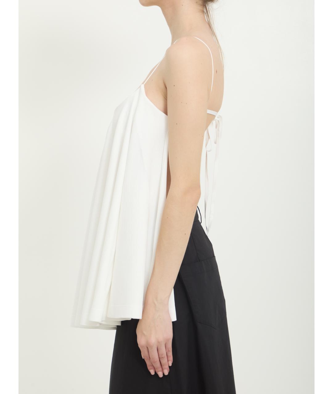 JACQUEMUS Белая вискозная майка, фото 3