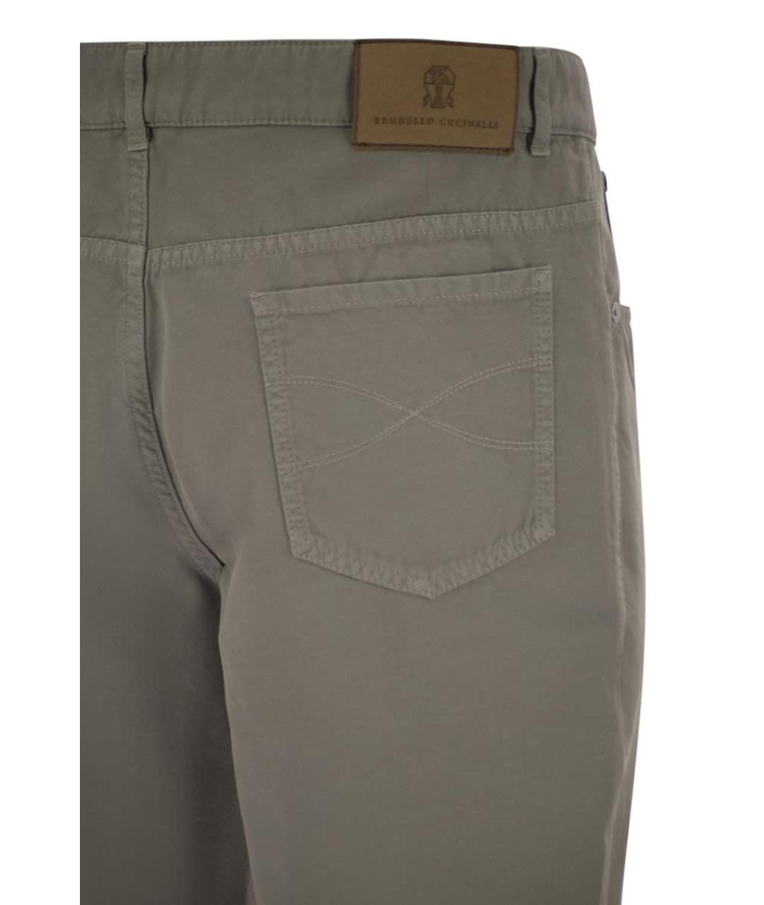 BRUNELLO CUCINELLI Хлопковые повседневные брюки, фото 4