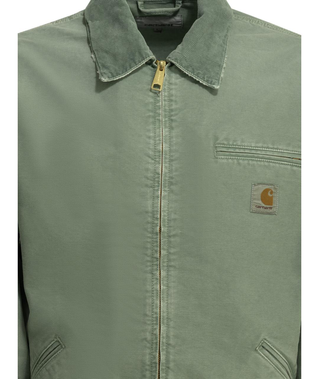 CARHARTT WIP Зеленая хлопковая куртка, фото 3
