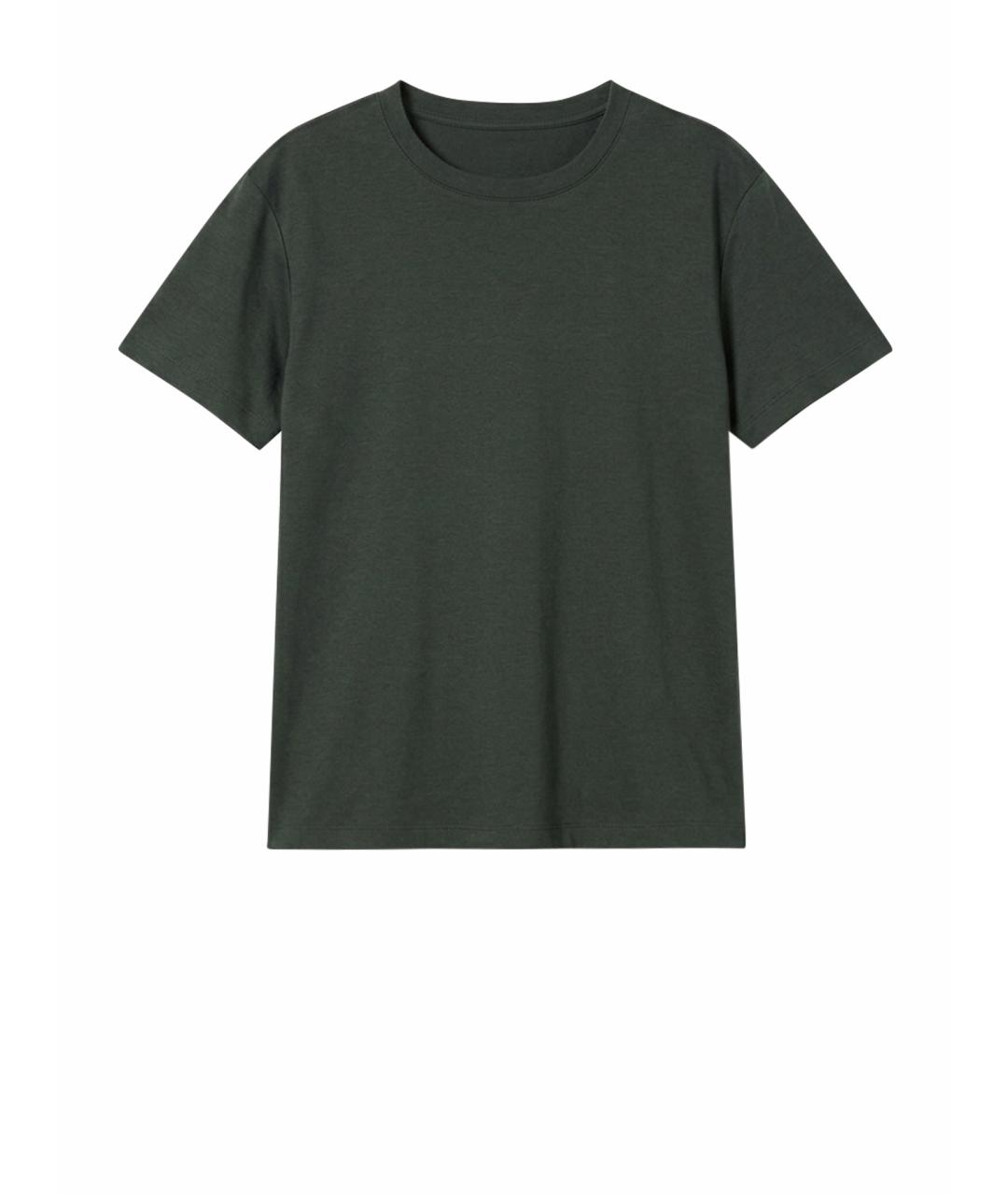 'S MAX MARA Зеленая хлопковая футболка, фото 1