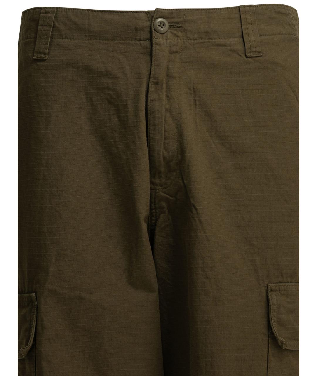 CARHARTT WIP Зеленые хлопковые повседневные брюки, фото 3