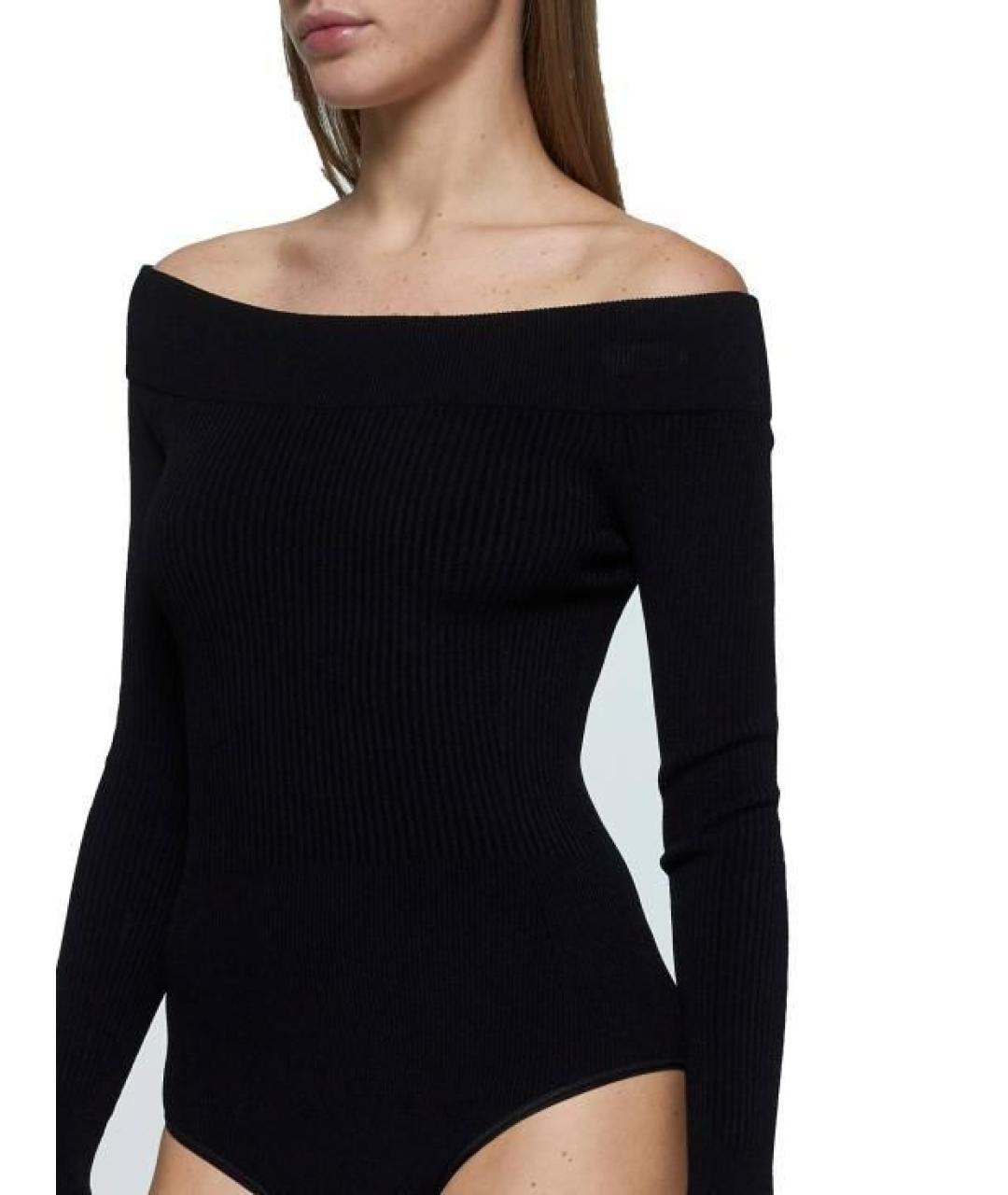 ALAIA Черное вискозное боди, фото 5