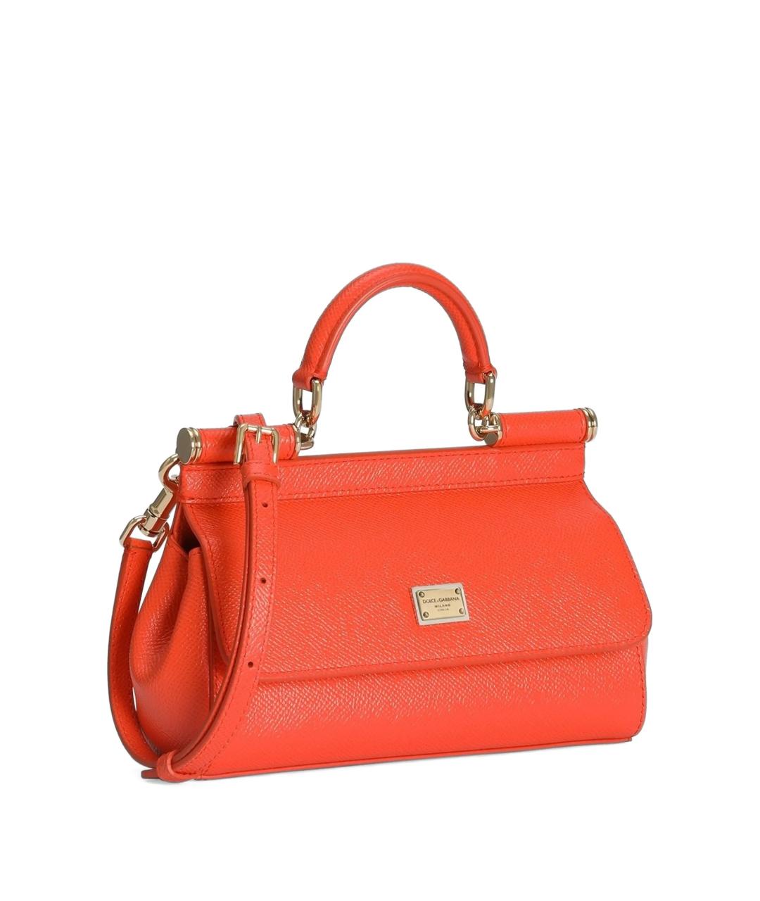 DOLCE&GABBANA Кожаная сумка с короткими ручками, фото 3