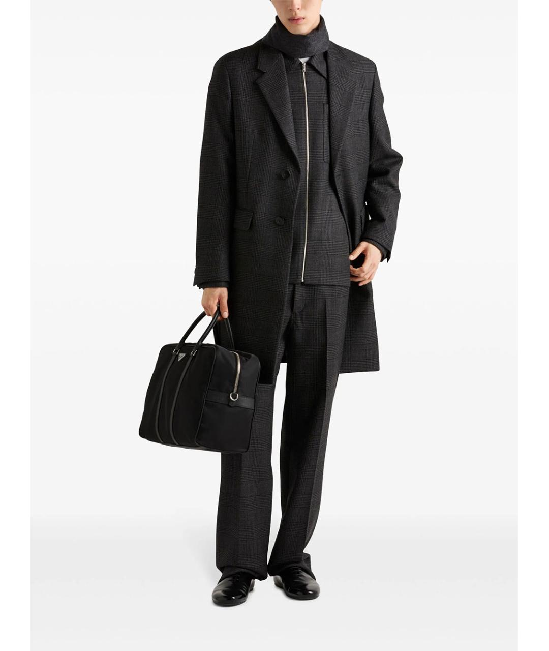 PRADA Черная синтетическая сумка на плечо, фото 2
