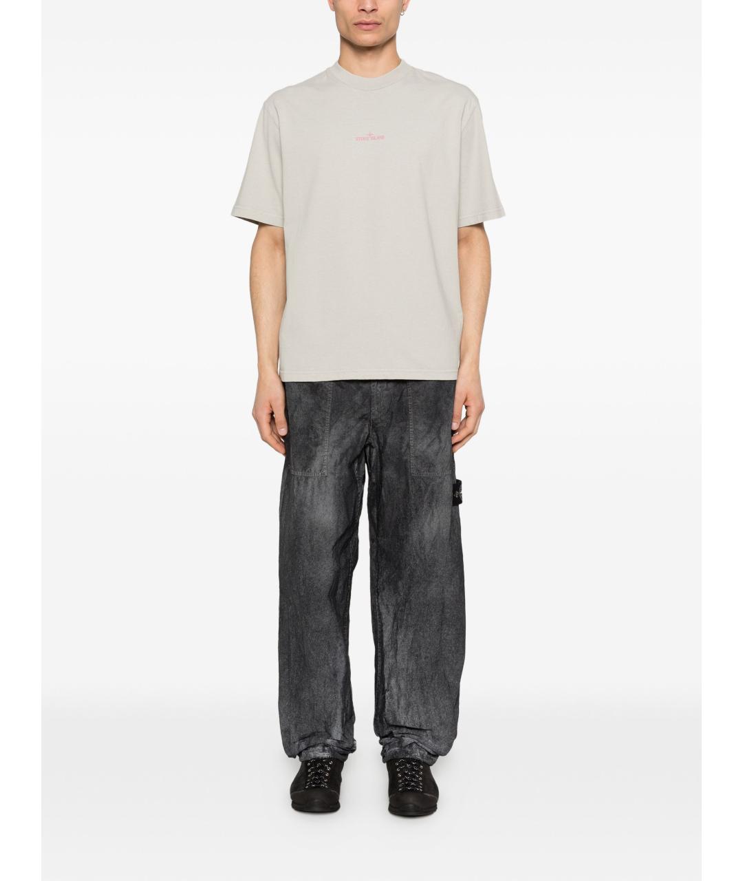 STONE ISLAND Хлопковая футболка, фото 2