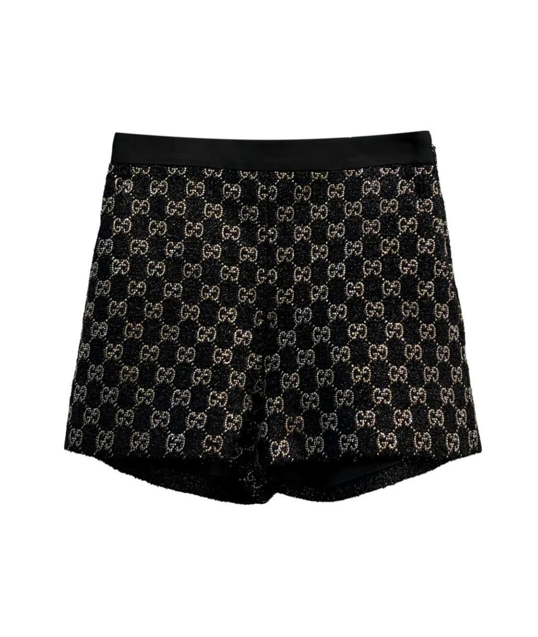 GUCCI Черные шерстяные шорты, фото 1