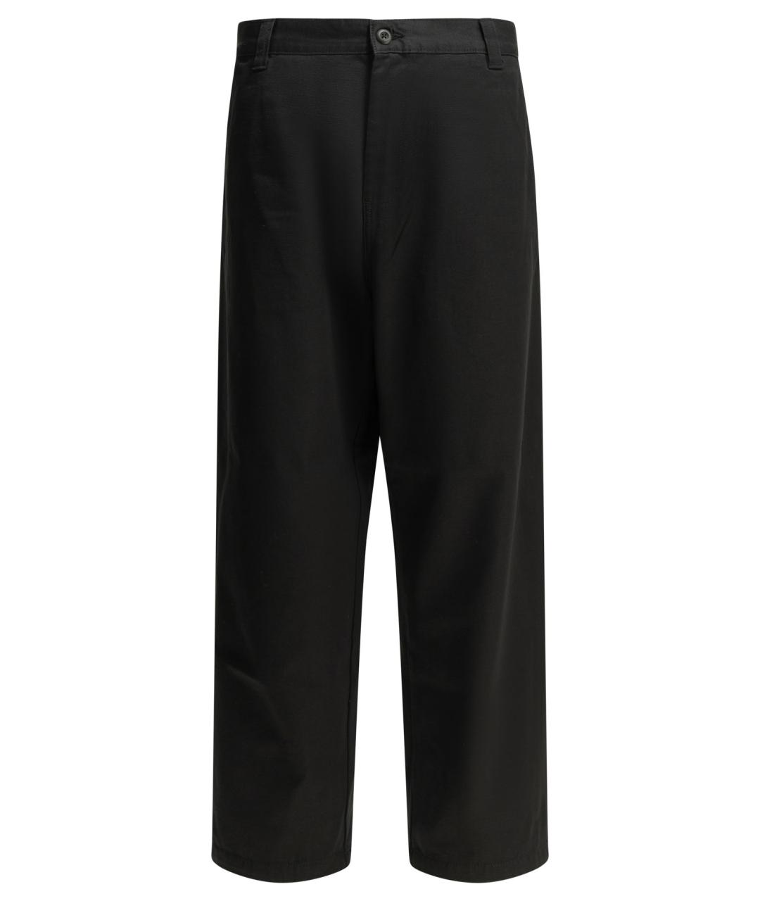 CARHARTT WIP Черные хлопковые повседневные брюки, фото 1