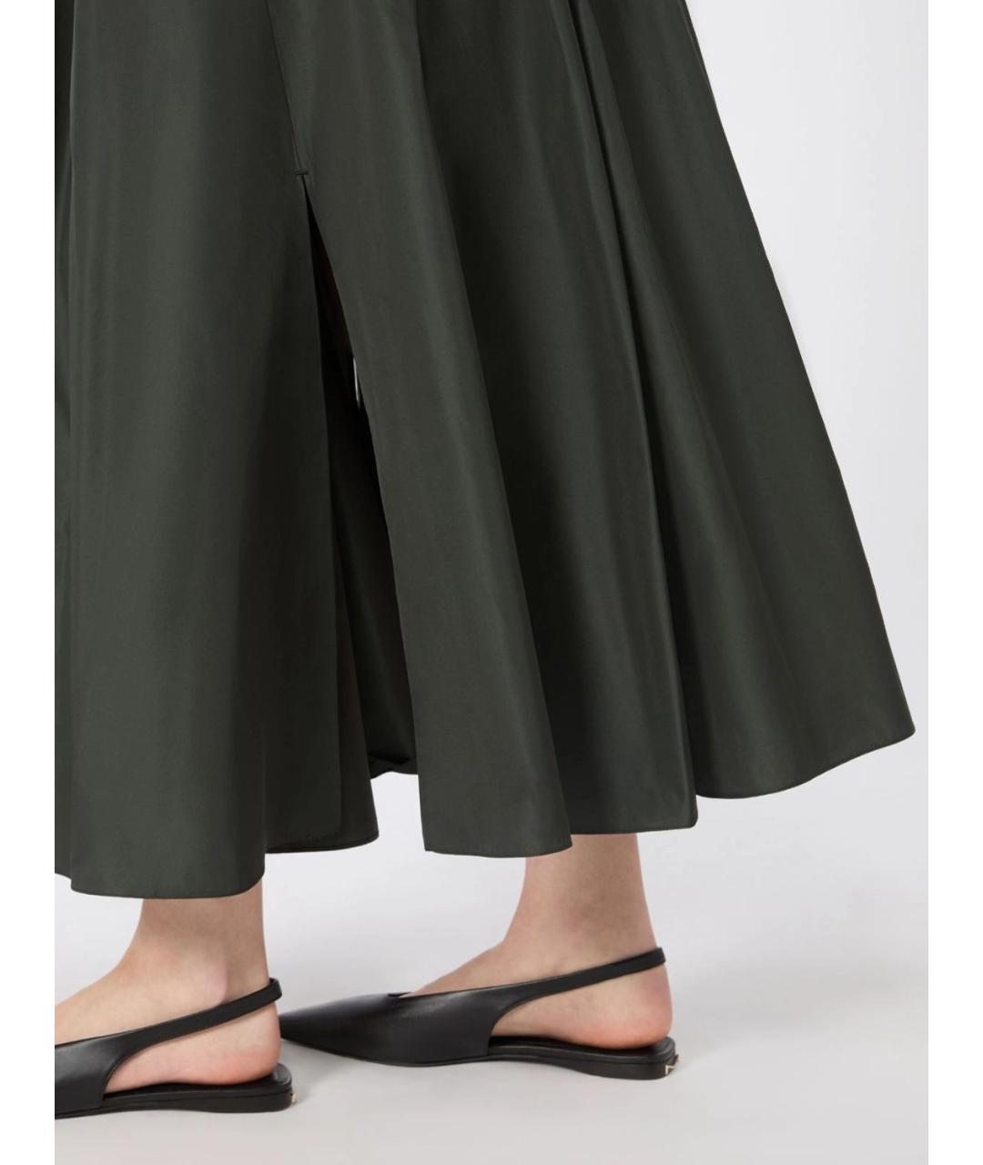 'S MAX MARA Зеленая юбка макси, фото 5